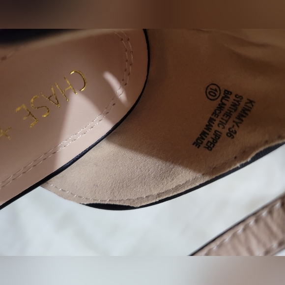 Chase and Chloe Kimmy Teardrop Cut out T-Strap mid heel dress pumps Women's 10 - Picture 4 of 6